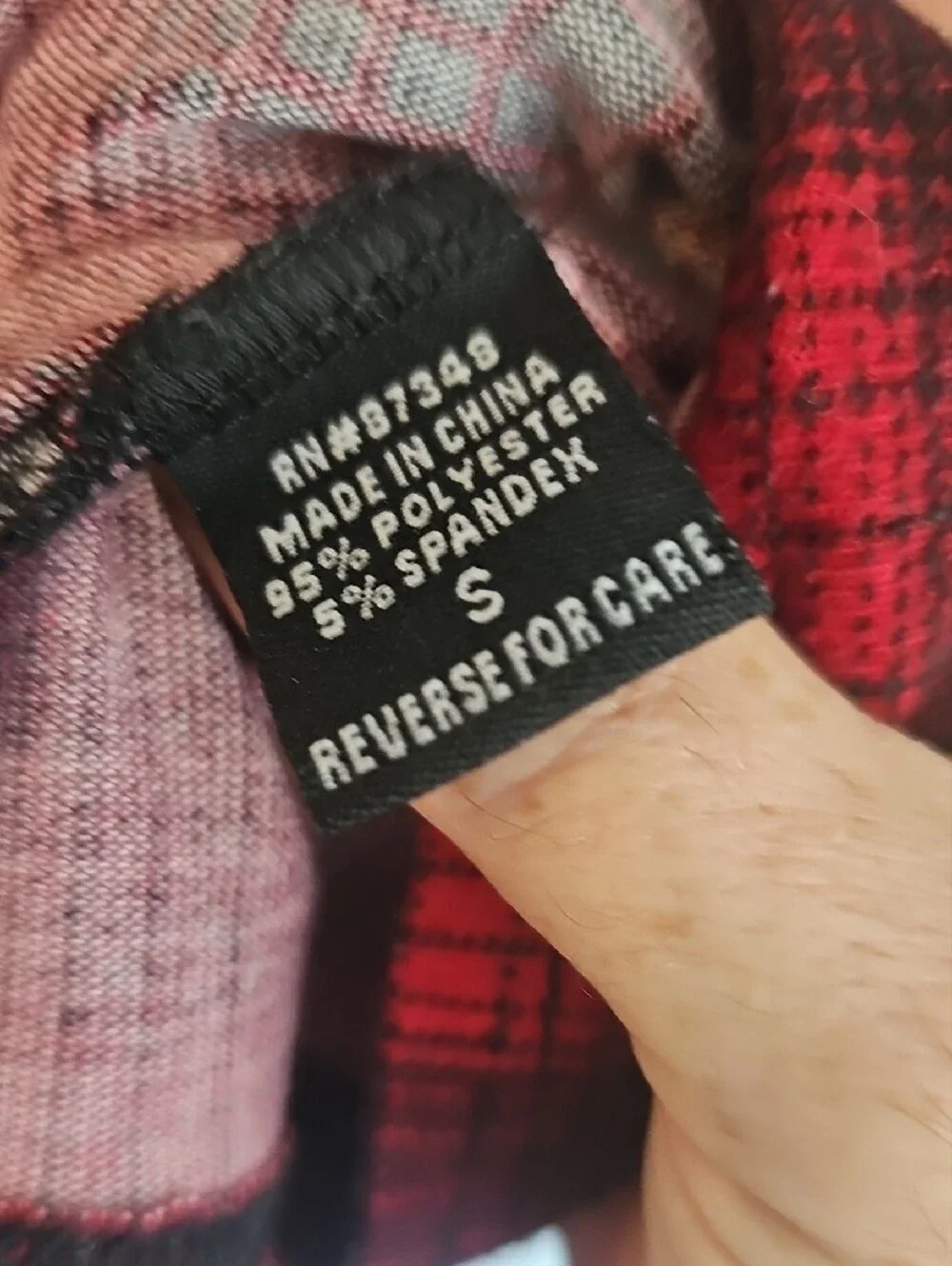 Robert Louis Red and Black Plaid Flannel Button-Down Shirt - Picture 4 of 5